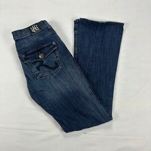 Rock & Republic Kasandra Bootcut Jeans Sz 10M Mid-Rise‎ Stretch Blue Denim